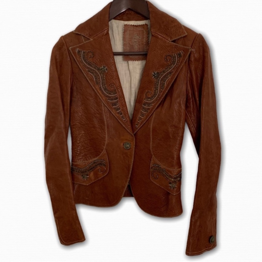 My Tribe Leather Jacket size small
